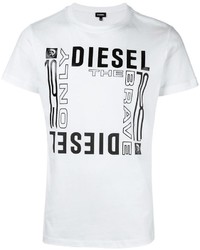 Мужская белая футболка от Diesel