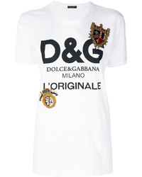 Женская белая футболка от Dolce & Gabbana
