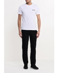 Мужская белая футболка от EA7