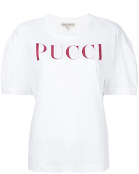 Женская белая футболка от Emilio Pucci