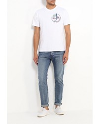 Мужская белая футболка от F5