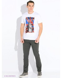 Мужская белая футболка от Fine Joyce