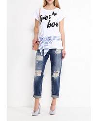 Женская белая футболка от Fornarina