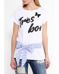 Женская белая футболка от Fornarina