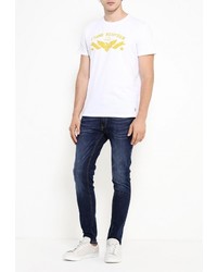 Мужская белая футболка от Frank NY