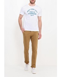 Мужская белая футболка от Frank NY