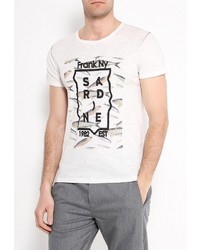 Мужская белая футболка от Frank NY