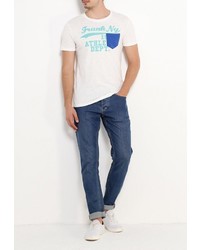 Мужская белая футболка от Frank NY