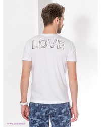 Мужская белая футболка от Fred Mello