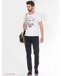 Мужская белая футболка от Fred Mello