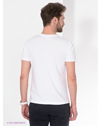 Мужская белая футболка от Fred Mello