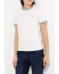 Женская белая футболка от Fred Perry