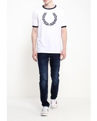 Мужская белая футболка от Fred Perry