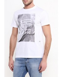 Мужская белая футболка от G Star