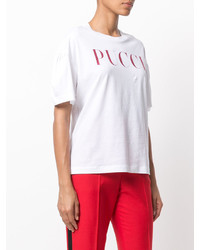 Женская белая футболка от Emilio Pucci