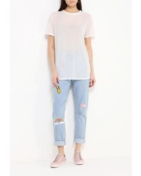 Женская белая футболка от Glamorous