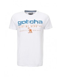 Мужская белая футболка от Gotcha