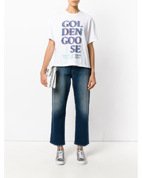 Женская белая футболка от Golden Goose Deluxe Brand