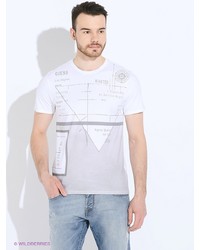 Мужская белая футболка от GUESS