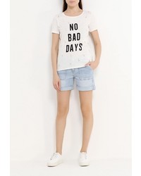 Женская белая футболка от Guess Jeans