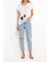 Женская белая футболка от Harris Wilson