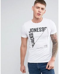 Мужская белая футболка от Jack and Jones