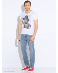 Мужская белая футболка от JAPAN RAGS