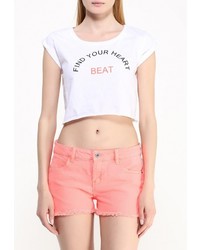 Женская белая футболка от Jennyfer