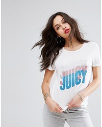 Женская белая футболка от Juicy Couture