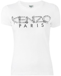 Женская белая футболка от Kenzo