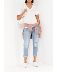 Женская белая футболка от Lacoste