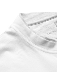 Мужская белая футболка от Brunello Cucinelli