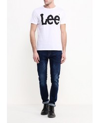 Мужская белая футболка от Lee
