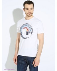 Мужская белая футболка от Levi's