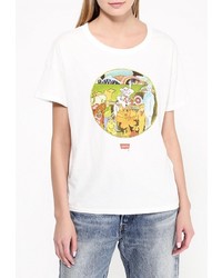 Женская белая футболка от Levi's