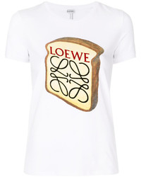 Женская белая футболка от Loewe