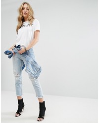 Женская белая футболка от Replay