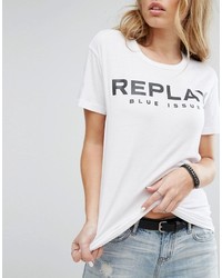 Женская белая футболка от Replay