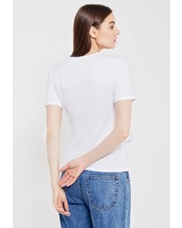 Женская белая футболка от LOST INK