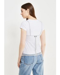 Женская белая футболка от LOST INK