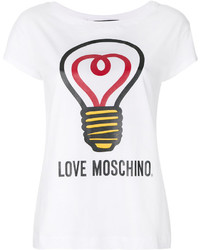 Женская белая футболка от Love Moschino