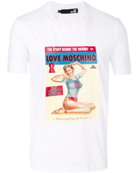 Мужская белая футболка от Love Moschino