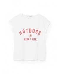 Женская белая футболка от Mango