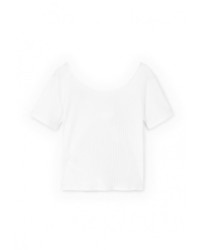Женская белая футболка от Mango