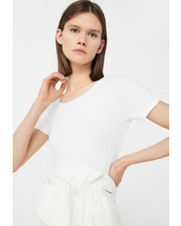 Женская белая футболка от Mango