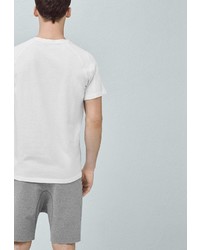 Мужская белая футболка от Mango Man