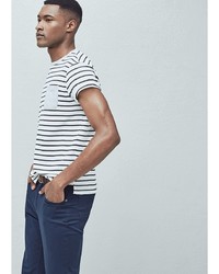 Мужская белая футболка от Mango Man