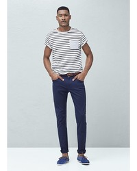 Мужская белая футболка от Mango Man