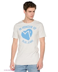 Мужская белая футболка от Meltin Pot