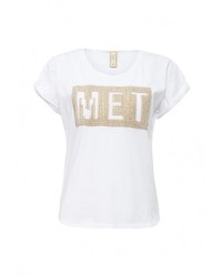 Женская белая футболка от MET